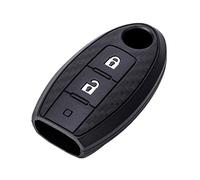 Happyit Clef de Voiture Couverture de Cas Souple en Fibre de Carbone Silicone pour Nissan Teana X-Trail Qashqai Livina Sylphy Tiida Mars ensoleillé Murano Geniss Juke Almera