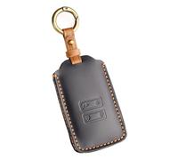 Happyit Coque de clé de voiture en cuir pour Koleos Kadjar Megane Talisman Captur Espace Clio 2016-2023 Dacia Duster 2023 4 boutons(Noir)