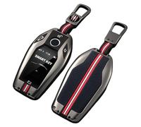 Happyit Coque de Protection pour clé de Voiture Compatible avec BMW G05 X5 G30 G12 G11 G32 G31 5 7 Series I8 I12 I15 G01 X3 G02 G07 (Mat+Boucle carrée)