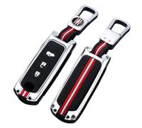 Happyit Coque de protection pour clé de voiture Compatible avec Mazda 2 3 5 6 Demio CX-3 CX-4 CX-5 CX-7 CX8 MX5 Axela Atenza 2019 2/3 Boutons (Argent+Boucle carrée+3B)