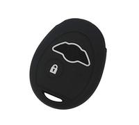 Happyit Couverture de Cas de Clé de Voiture en Silicone Compatibilité avec BMW Mini Cooper S R50 R53 1 Bouton (Noir)