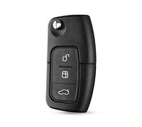 Happyit Couverture de Coque de Remplacement de Clé de Voiture en Plastique adaptée pour Ford Focus c-Max Galaxy Kuga S-Max Mondeo MK4 3 Boutons