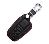 Happyit Cuir Cas de Couverture de Clé de Voiture pour Toyota Prado Mark Corolla Camry Reiz Crown RAV4 3 Boutons Télécommande