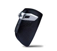Happyit Housse de Protection à clé en Cuir Véritable Compatibilité avec BMW F10 F20 F30 1 2 3 4 5 6 7 Série X3 X4 320I 116I 118I 328I 530I Accessoires de Télécommande (Blade Black)