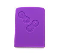 Happyit Housse de Protection pour Voiture Silicone pour Renault Clio Scenic Megane Duster Sandero Captur Twingo koleos 4 Boutons Télécommande (Violet)