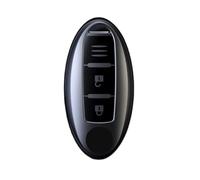 Happyit Housse pour clés de Voiture Gris Titane pour Nissan Cube Juke Versa Note X-Trail Qashaqai Sunny Juke Altima TIIDA Murano Maxima 2/3/4 Boutons (Gris+2B)