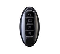 Happyit Housse pour clés de Voiture Gris Titane pour Nissan Cube Juke Versa Note X-Trail Qashaqai Sunny Juke Altima TIIDA Murano Maxima 2/3/4 Boutons (Gris+4B2)