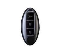 Happyit Housse pour clés de Voiture Gris Titane pour Nissan Cube Juke Versa Note X-Trail Qashaqai Sunny Juke Altima TIIDA Murano Maxima 2/3/4 Boutons (Gris+3B2)