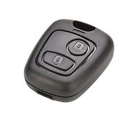 Happyit Plastique Clef de Voiture Remplacement Coquille Couvrir Cas apte à Peugeot 307 2 Boutons Coque de Protection pour Télécommande Fob Noir