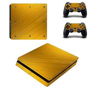 Happyit PS4 Slim Skin Sticker Autocollant Protecteur de Peau de décalque de Vinyle pour Sony Playstation 4 Slim Console + 2 Peaux de contrôleur (A) (A7)