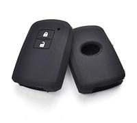 Happyit Silicone Clé De Voiture Housse pour Toyota Auris Camry RAV4 Avalon Yaris Verso 2012-2018 2 Boutons Porte-Clés sans Clé