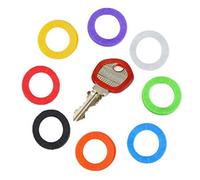 Happyit Silicone en Caoutchouc Multi Couleur de Protection de l'environnement Creux Capuchon de clé Souple Couverture de clé Cas Porte-clés Topper (16 Pcs)