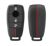 Happyit Silicone Remote Key Shell Case Cover pour Mercedes Benz A C E S GLC GLE GLS CLA Class W205 W213 W177 X167 W222 G63 3 Buttons