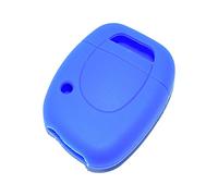Happyit Silicone Voiture Clé Housse Case pour Renault Twingo Clio Master Kango 1 Boutons Clé À Distance (Bleu)