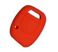 Happyit Silicone Voiture Clé Housse Case pour Renault Twingo Clio Master Kango 1 Boutons Clé À Distance (Rouge)
