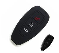 Happyit Silicone Voiture Télécommande Porte-clés Cas Porte-clés pour Ford Focus MK3 MK4 Escape Kuga Ecosport Nouvelle Fiesta (Noir)