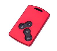 Happyit TPU Doux Cas de Couverture de Clé de Voiture Peau Protecteur pour Renault Clio Scenic Megane Duster Sandero Captur Twingo koleos (Rouge)