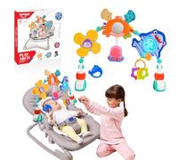 HappyKidsClub Arche d'activités Articulée pour bébé, Convient à la Plupart des Poussettes, Jouet & Cadeau pour bébé 0-18 Mois (Océan)