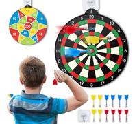 HappyKidsClub Cible Flechette, Jeu de Flechette Jeux Exterieur Enfant Jouet Enfant 4-12 Ans Garçon Cadeau Garcon 4-12 Ans Jouet Garcon 4-12 Ans Jeux de Flechette Cadeau Enfant 4-12 Ans