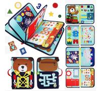 HappyKidsClub Jouet Enfant 1 2 3 4 Ans Garçon Fille, Busy Board Planche Activité Montessori 1 2 Ans Cadeau Noel Enfant 1-4 Ans Garçon Jeux Enfant 1-4 Ans Jeux Educatif Enfant 1 2 3 Ans Avion Jouet