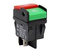 Happymore Interrupteur sécurité HY52 sur l'équipement avec Double pôle Industriel léger 4 Broches Accessoires Machine à Laver Outil Bouton-Poussoir électrique Durable pour Dispositif mécanique