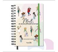 HappyMots Agenda semainier 2023 2024 au format A5 avec planificateur, calendrier, autocollants, intervalles : septembre 2023 à août 2024