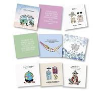 Happymots Lot de 49 cartes cadeaux | Motifs variés | Comprend 10 enveloppes Kraft | Carte de vœux | Cartes personnalisées | Cartes postales et cartes d'anniversaire originales | Jolies cartes postales