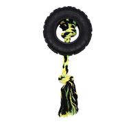 happypet Grrrelli Jouet à mâcher en Forme de Pneu et Corde pour Chien Jouet interactif et Amusant pour Toutes Les Races Taille L