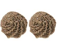 HAPPYPET Nature First Grande Balle en Saule pour Hamsters, Rats et Petits Animaux 32 cm (Lot de 2)