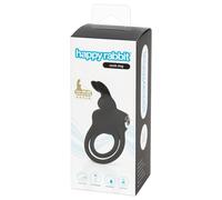 Happyrabbit Cock - anneau pénien et testiculaire étanche et rechargeable (noir)