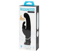 Happyrabbit G-spot - vibreur rechargeable avec stimulateur de clitoris (noir)