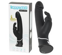 Happyrabbit Realistic - Vibrateur étanche avec stimulateur de clitoris