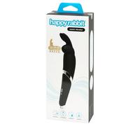 Happyrabbit - vibromasseur wand rechargeable - silicone noir