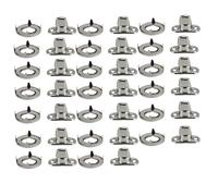 Happysnow Lot de 20 fermoirs Twist Lock de qualité marine avec bouton rotatif et boulons, pour fermeture en toile, boutons rotatifs, installation facile