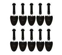 Happysnow Lot de 5 paires d'embauchoirs pratiques en plastique - Longueur réglable - Pour homme - 5 paires - Noires, Noir , Taille unique
