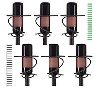 Happysnow Lot de 6 étagères à vin murales - Support pour bouteilles de vin rouge avec vis - Organisateur en métal