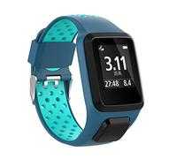 HappyTop Bracelet de rechange en silicone pour montre connectée TomTom Runner 2/3, Spark 3, Golfer 2, Adventurer - Bicolore, Silicone