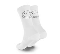 HappyTraining Chaussettes de sport amusantes, respirantes, thermorégulatrices, sans couture, originales, pour la course à pied, crossfit, cyclisme, gym, trail, trekking, pour hommes et femmes