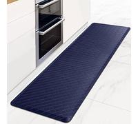 HappyTrends Tapis Anti-Fatigue, Robuste, imperméable, antidérapant, Ergonomique et Confortable pour Cuisine, Bureau, buanderie, épaisseur 2 cm, Bleu, 43,9 x 152,4 cm
