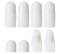 Happyupcity Lot de 6 flacons roulants vides rechargeables en plastique de 30 ml - Anti-fuite - Pour déodorants - Format voyage - Pour huiles essentielles, parfums, baumes