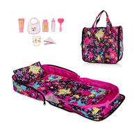 HappyVk - Lit et Berceau Portable pour Poupée jusqu'à 53 cm - Sac à Main pour Fille - Ensemble Graffiti
