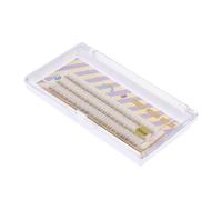 Happyyami 1 boîte Faux Cils Individuels Caramel Outils de Maquillage pour Extension de Cils Effet Naturel et Chic Confortable à Porter Pratique et Durable pour Regard Éblouissant