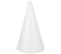 Happyyami 1 cône en mousse pour bricolage - Cônes blancs en polystyrène - Pour Noël, école, bricolage