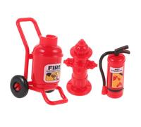 Happyyami 1 Ensemble Accessoires de Maison de poupée Enfants scène Miniature feu est extincteur Miniature extincteur Rouge extincteurs Miniatures modèles d'extincteurs d'aménagement paysager