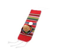 Happyyami 1 Ensemble Chapeaux Miniatures Écharpes pour Accessoires Uniques pour Bouteilles Décorations de Style Fiesta Parfait pour Cinco de Mayo