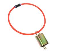 Happyyami 1 Ensemble Collier de Mouton Bolus en cuivre pour caprins Vache de cuivre Mini Cloches de Vache Fournitures caprines pour Vos chèvres Cloche pour chèvres Unité Centrale Orange