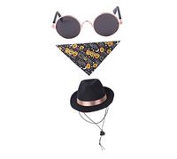 Happyyami 1 Ensemble De Chapeau d'halloween pour Chiot Accessoires pour Chien Casquette De Baseball Lunettes De Soleil pour Animaux De Compagnie Chapeaux pour Chiots Casquette De