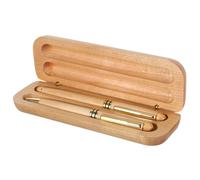 Happyyami 1 ensemble de stylos plume : stylo de calligraphie avec plume en métal et manche en bois d'érable, pointe fine pour la journalisation, les réunions d'affaires, la gravure -