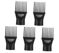Happyyami 1 Jeu Embout Pour Sèche-cheveux Universel Para Brosse Sèche-cheveux Peigne Buses Diffuseur Remplacement Séchoirs Buse De Sèche-cheveux Black Plastique 5 Pièces