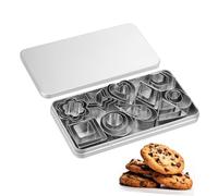 Happyyami 1 Jeu ensemble d'outils de cuisson formes demporte-pièces rectangle demporte-pièces anniversaire fleurs moule à biscuits formes d'emporte-pièces mariage ustensiles de cuisson